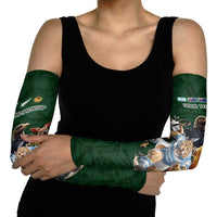 Custom Rugby Southern Hemisphere Arm Sleeves Argentina AUNZ South Africa Mascot Green - Wonder Print Shop