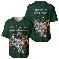 Custom Rugby Southern Hemisphere Baseball Jersey Argentina AUNZ South Africa Mascot Green - Wonder Print Shop