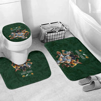 Custom Rugby Southern Hemisphere Bathroom Set Argentina AUNZ South Africa Mascot Green - Wonder Print Shop