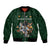 Custom Rugby Southern Hemisphere Bomber Jacket Argentina AUNZ South Africa Mascot Green - Wonder Print Shop