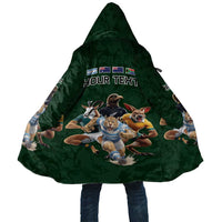 Custom Rugby Southern Hemisphere Cloak Argentina AUNZ South Africa Mascot Green - Wonder Print Shop