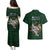 Custom Rugby Southern Hemisphere Couples Matching Puletasi and Hawaiian Shirt Argentina AUNZ South Africa Mascot Green - Wonder Print Shop