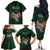 Custom Rugby Southern Hemisphere Family Matching Off The Shoulder Long Sleeve Dress and Hawaiian Shirt Argentina AUNZ South Africa Mascot Green - Wonder Print Shop