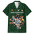 Custom Rugby Southern Hemisphere Family Matching Off Shoulder Maxi Dress and Hawaiian Shirt Argentina AUNZ South Africa Mascot Green - Wonder Print Shop