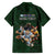Custom Rugby Southern Hemisphere Family Matching Off Shoulder Maxi Dress and Hawaiian Shirt Argentina AUNZ South Africa Mascot Green - Wonder Print Shop