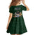 Custom Rugby Southern Hemisphere Family Matching Summer Maxi Dress and Hawaiian Shirt Argentina AUNZ South Africa Mascot Green - Wonder Print Shop