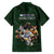 Custom Rugby Southern Hemisphere Hawaiian Shirt Argentina AUNZ South Africa Mascot Green - Wonder Print Shop