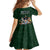 Custom Rugby Southern Hemisphere Kid Short Sleeve Dress Argentina AUNZ South Africa Mascot Green - Wonder Print Shop