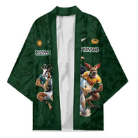 Custom Rugby Southern Hemisphere Kimono Argentina AUNZ South Africa Mascot Green - Wonder Print Shop