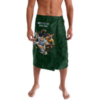 Custom Rugby Southern Hemisphere Lavalava Argentina AUNZ South Africa Mascot Green - Wonder Print Shop