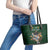 Custom Rugby Southern Hemisphere Leather Tote Bag Argentina AUNZ South Africa Mascot Green - Wonder Print Shop