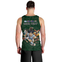 Custom Rugby Southern Hemisphere Men Tank Top Argentina AUNZ South Africa Mascot Green - Wonder Print Shop