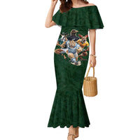 Custom Rugby Southern Hemisphere Mermaid Dress Argentina AUNZ South Africa Mascot Green - Wonder Print Shop