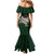 Custom Rugby Southern Hemisphere Mermaid Dress Argentina AUNZ South Africa Mascot Green - Wonder Print Shop