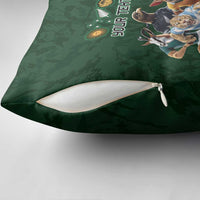 Custom Rugby Southern Hemisphere Pillow Cover Argentina AUNZ South Africa Mascot Green - Wonder Print Shop