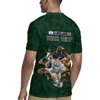 Custom Rugby Southern Hemisphere Rugby Jersey Argentina AUNZ South Africa Mascot Green - Wonder Print Shop