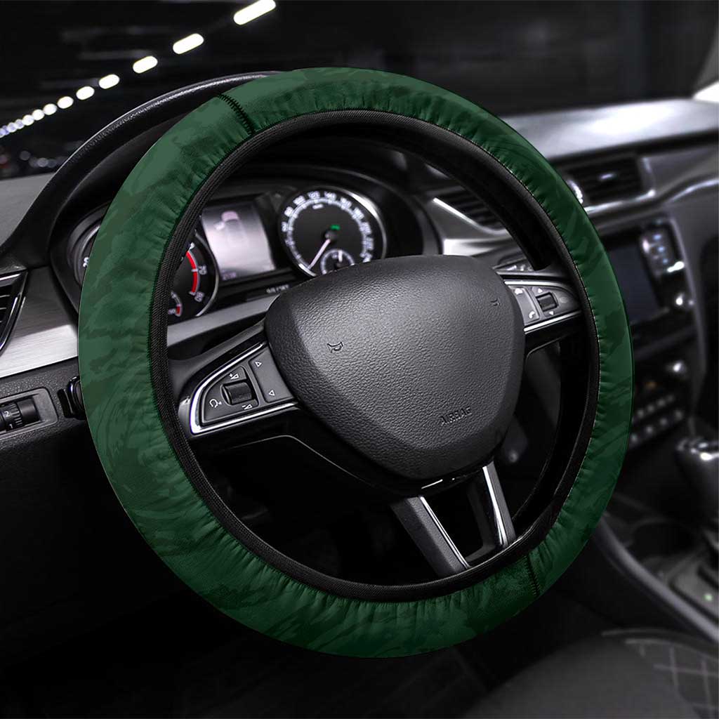 Rugby Southern Hemisphere Steering Wheel Cover Argentina AUNZ South Africa Mascot Green - Wonder Print Shop