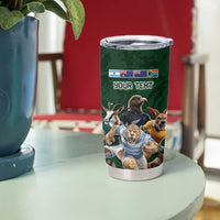 Custom Rugby Southern Hemisphere Tumbler Cup Argentina AUNZ South Africa Mascot Green - Wonder Print Shop