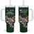 Custom Rugby Southern Hemisphere Tumbler With Handle Argentina AUNZ South Africa Mascot Green - Wonder Print Shop