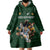 Custom Rugby Southern Hemisphere Wearable Blanket Hoodie Argentina AUNZ South Africa Mascot Green - Wonder Print Shop