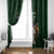 Custom Rugby Southern Hemisphere Window Curtain Argentina AUNZ South Africa Mascot Green - Wonder Print Shop