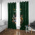 Custom Rugby Southern Hemisphere Window Curtain Argentina AUNZ South Africa Mascot Green - Wonder Print Shop