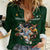 Custom Rugby Southern Hemisphere Women Casual Shirt Argentina AUNZ South Africa Mascot Green - Wonder Print Shop
