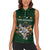 Custom Rugby Southern Hemisphere Women Sleeveless Polo Shirt Argentina AUNZ South Africa Mascot Green - Wonder Print Shop
