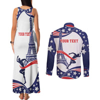 Personalized USA Athletics Couples Matching Tank Maxi Dress and Long Sleeve Button Shirt One For All Summer Sport LT9 - Wonder Print Shop