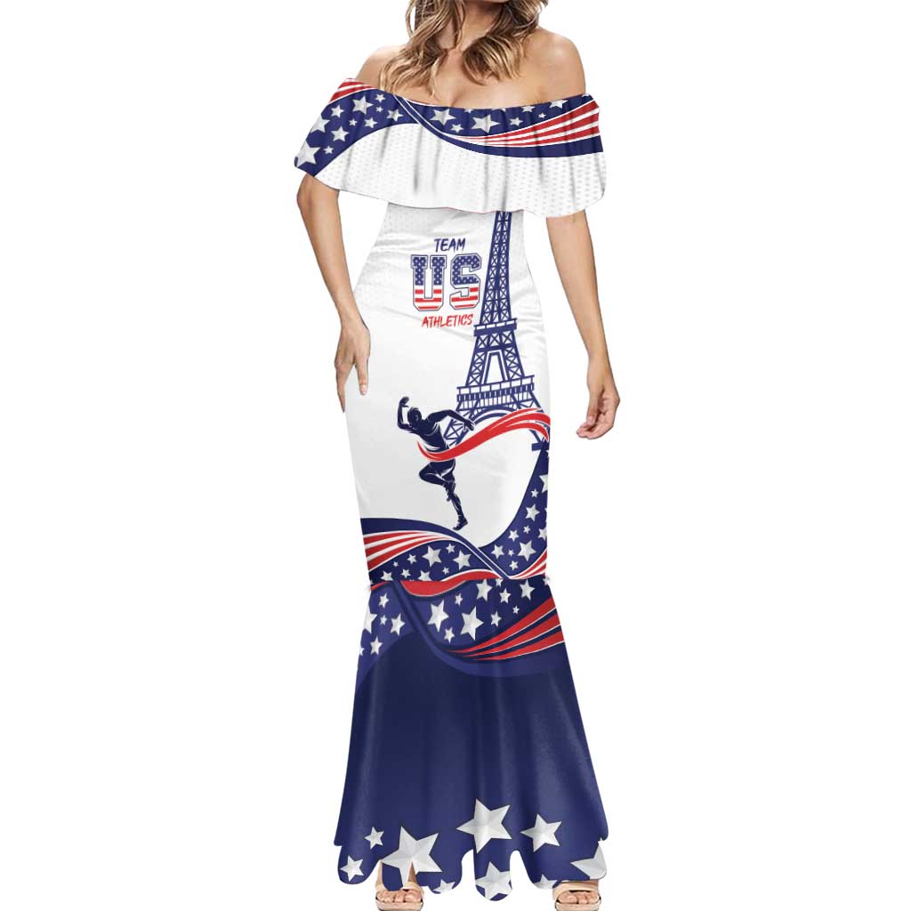 Personalized USA Athletics Mermaid Dress One For All Summer Sport - Wonder Print Shop