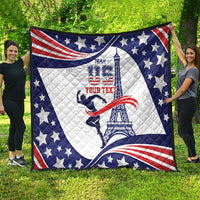 Personalized USA Athletics Quilt One For All Summer Sport - Wonder Print Shop