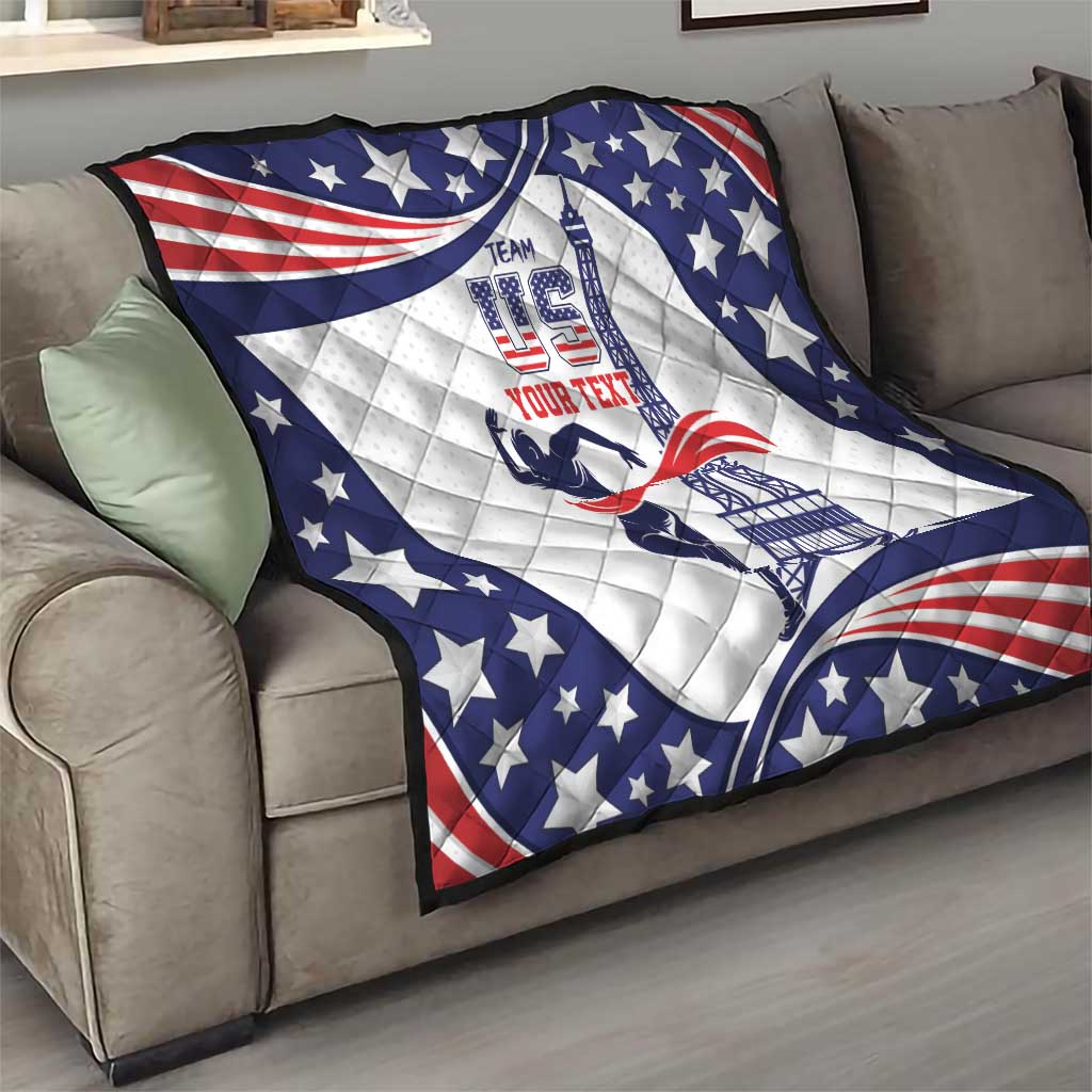 Personalized USA Athletics Quilt One For All Summer Sport - Wonder Print Shop