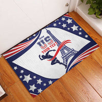 Personalized USA Athletics Rubber Doormat One For All Summer Sport - Wonder Print Shop