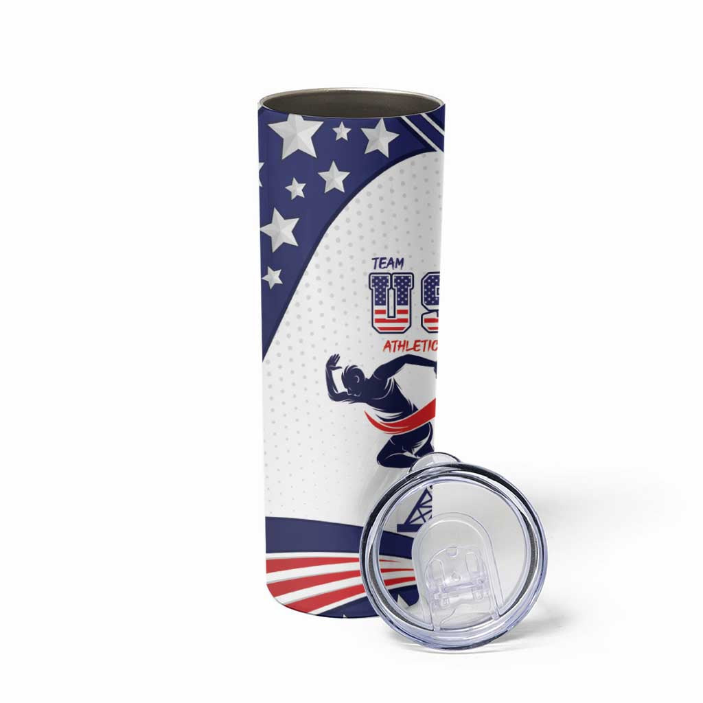 Personalized USA Athletics Skinny Tumbler One For All Summer Sport - Wonder Print Shop