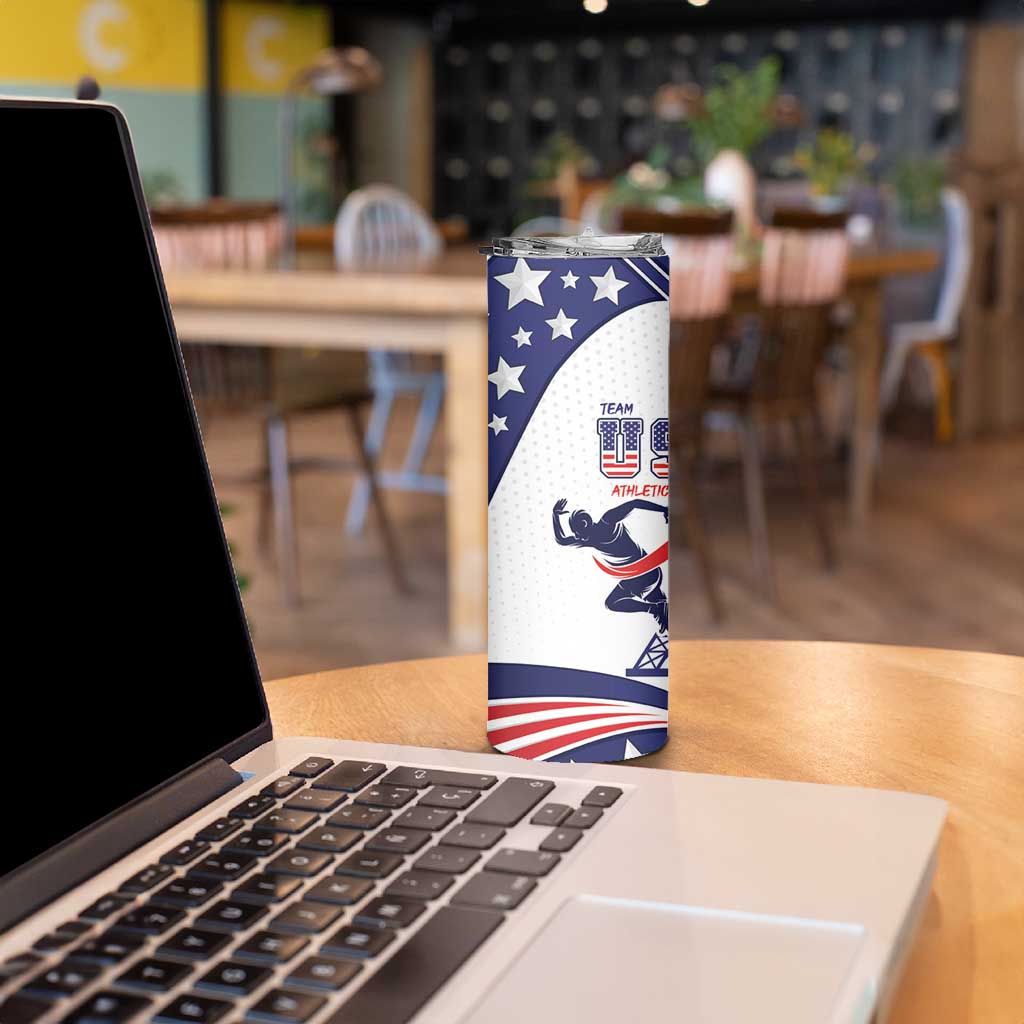 Personalized USA Athletics Skinny Tumbler One For All Summer Sport - Wonder Print Shop