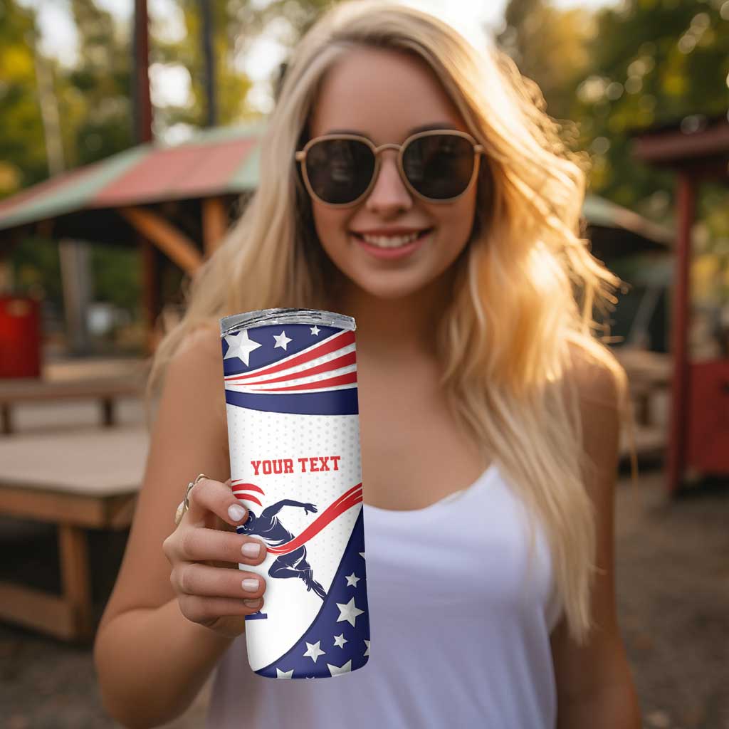 Personalized USA Athletics Skinny Tumbler One For All Summer Sport - Wonder Print Shop