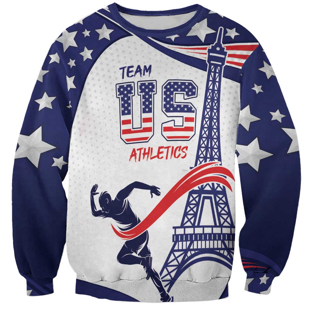 Personalized USA Athletics Sweatshirt One For All Summer Sport - Wonder Print Shop
