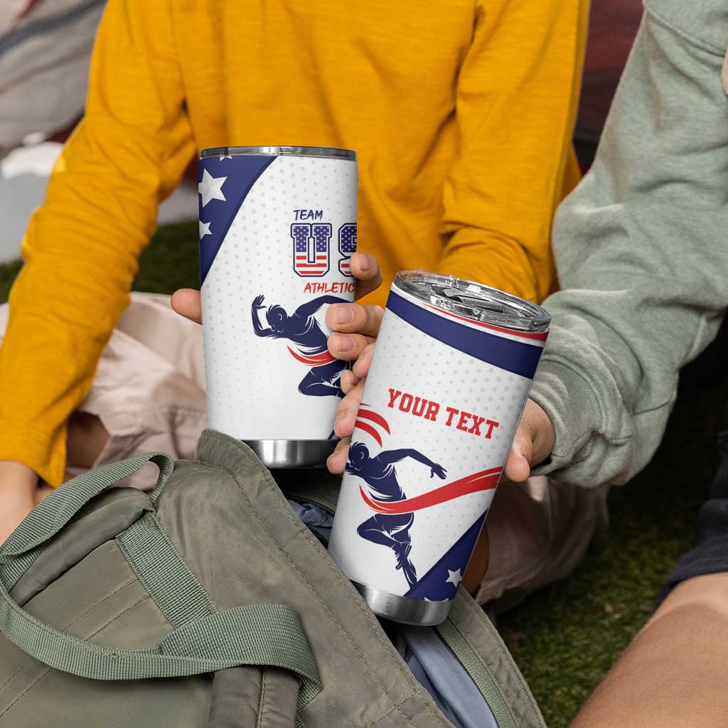 Personalized USA Athletics Tumbler Cup One For All Summer Sport - Wonder Print Shop