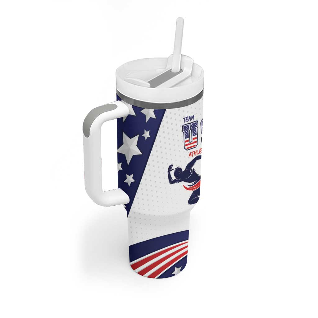 Personalized USA Athletics Tumbler With Handle One For All Summer Sport - Wonder Print Shop