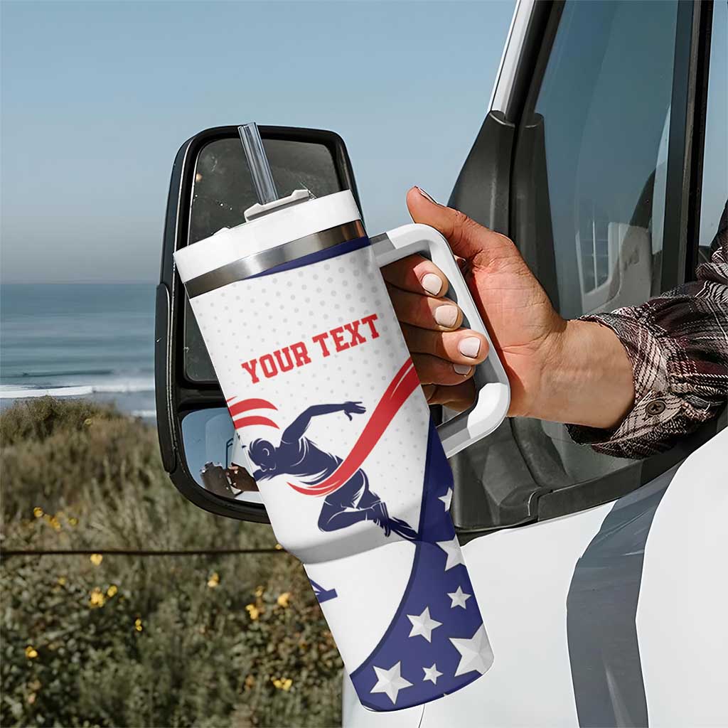 Personalized USA Athletics Tumbler With Handle One For All Summer Sport - Wonder Print Shop