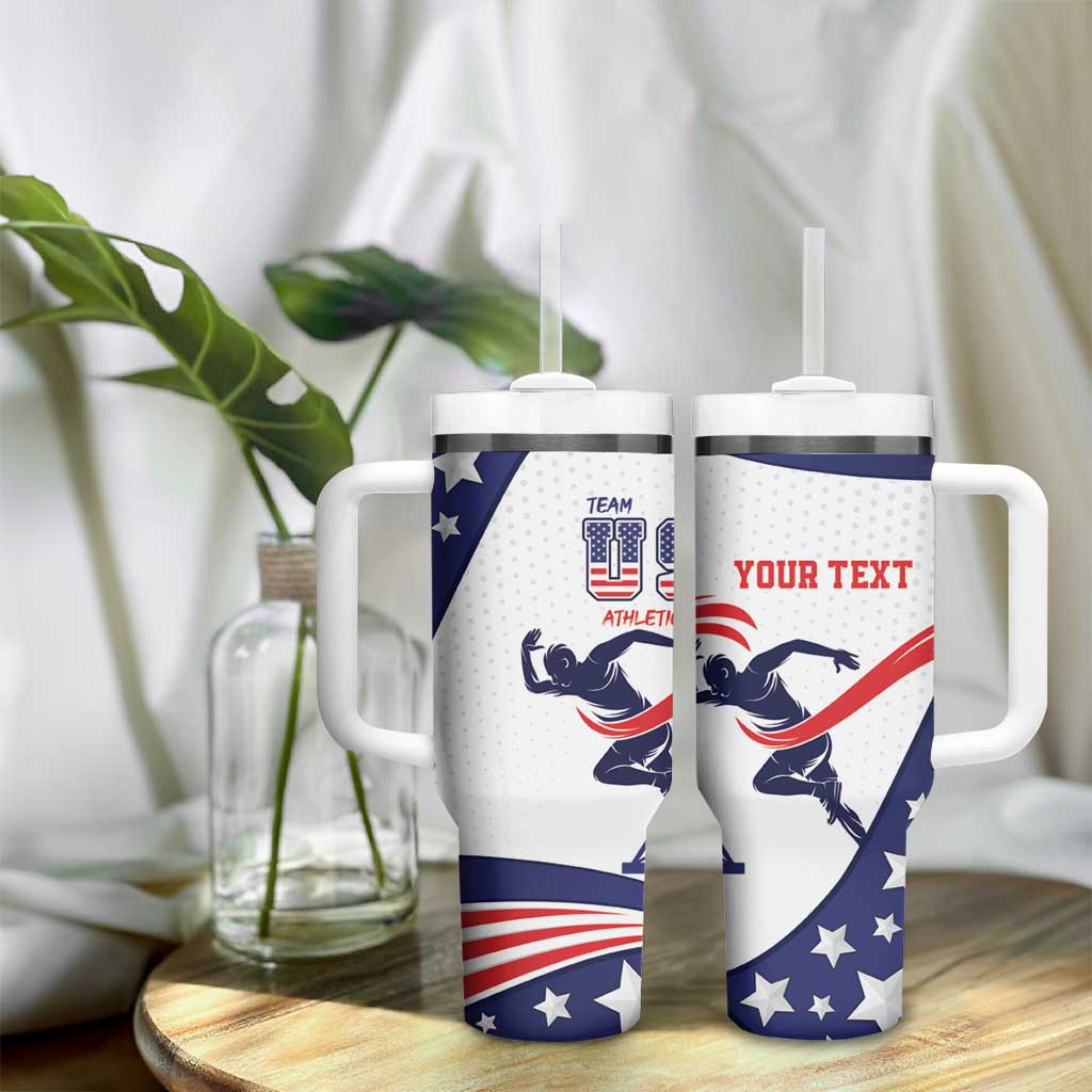 Personalized USA Athletics Tumbler With Handle One For All Summer Sport - Wonder Print Shop