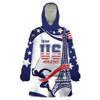 Personalized USA Athletics Wearable Blanket Hoodie One For All Summer Sport - Wonder Print Shop