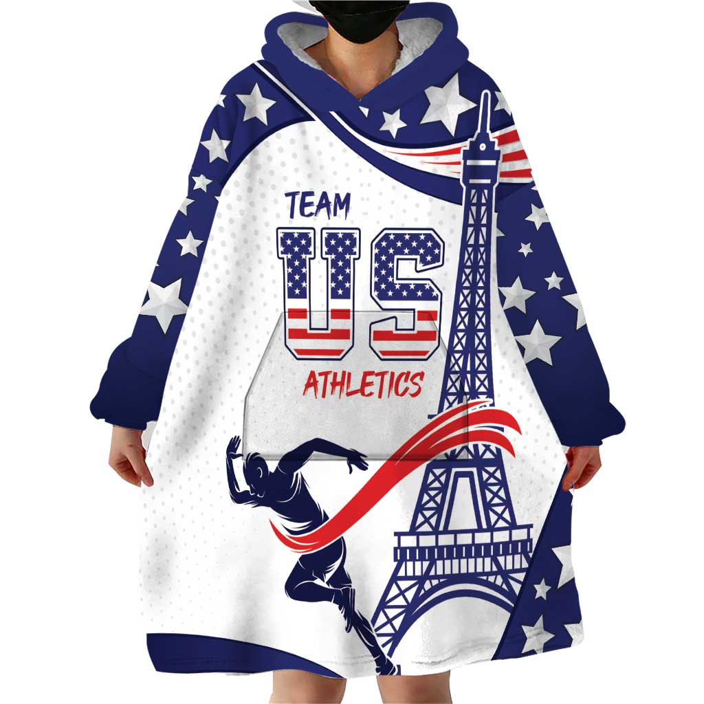 Personalized USA Athletics Wearable Blanket Hoodie One For All Summer Sport - Wonder Print Shop