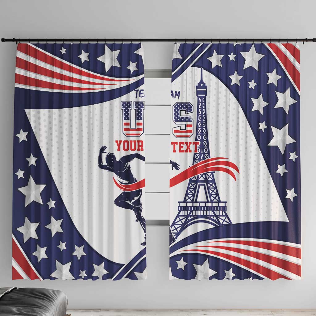 Personalized USA Athletics Window Curtain One For All Summer Sport - Wonder Print Shop