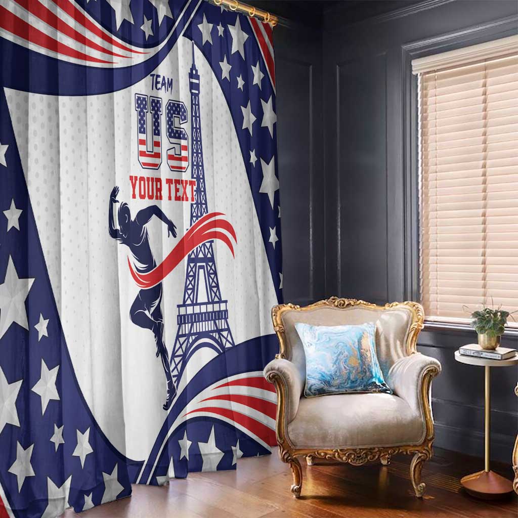 Personalized USA Athletics Window Curtain One For All Summer Sport - Wonder Print Shop