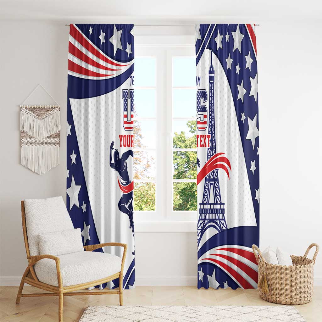 Personalized USA Athletics Window Curtain One For All Summer Sport - Wonder Print Shop