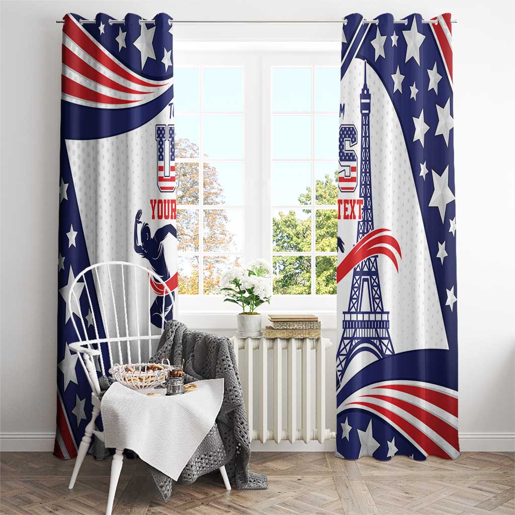 Personalized USA Athletics Window Curtain One For All Summer Sport - Wonder Print Shop