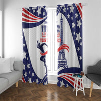 Personalized USA Athletics Window Curtain One For All Summer Sport - Wonder Print Shop