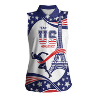 Personalized USA Athletics Women Sleeveless Polo Shirt One For All Summer Sport - Wonder Print Shop