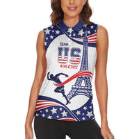 Personalized USA Athletics Women Sleeveless Polo Shirt One For All Summer Sport - Wonder Print Shop